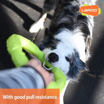 Exciting Green Dog Ring Toy - Durable Soft Flying Disc for Fun Fetching and Water Play, Perfect for Medium to Large Breeds!