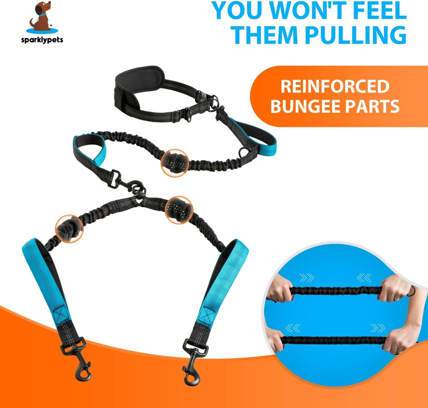 Ultimate Hands-Free Double Dog Leash – Perfect for Medium and Large Breeds – Enjoy Walks with 2 Dogs, Tangle-Free and Comfortable!