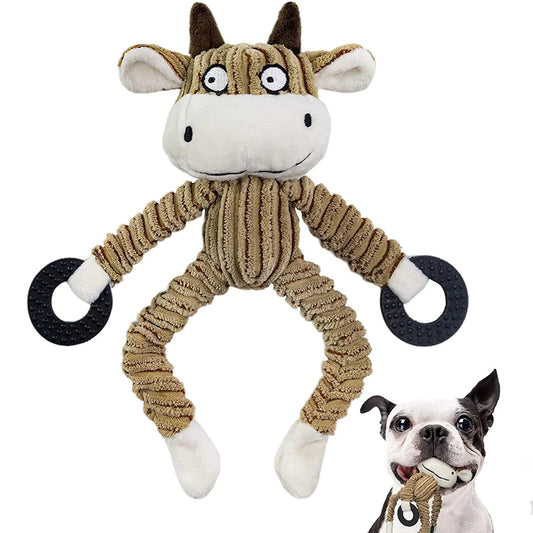 Interactive Plush Squeaky Puppy Chew Toys - Perfect for Teething & Training Small Dogs