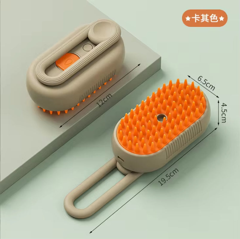 Revolutionary Pet Spray Comb for Effortless Grooming - Electric Hair Removal Brush with One-Click Spray for Cats and Dogs