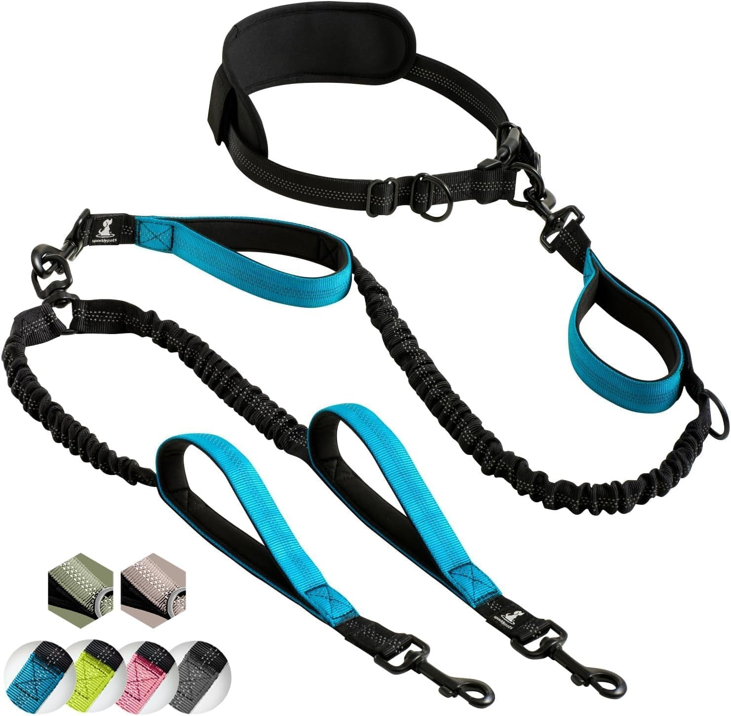 Ultimate Hands-Free Double Dog Leash – Perfect for Medium and Large Breeds – Enjoy Walks with 2 Dogs, Tangle-Free and Comfortable!