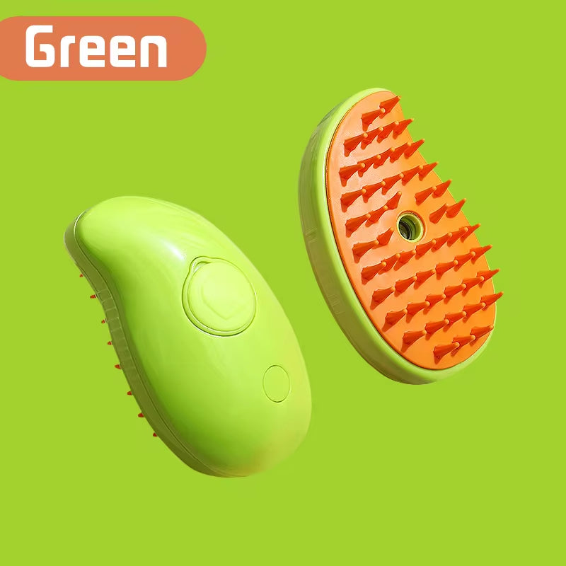 3-in-1 Electric Pet Grooming Brush with Steam and Spray - Perfect for Cats and Dogs!