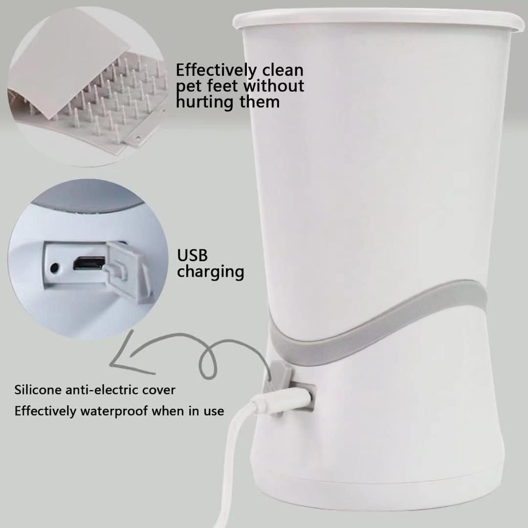 Revolutionary Automatic Pet Paw Cleaner Cup - USB Rechargeable, Portable & Effortless Cleaning for Small to Medium Dogs