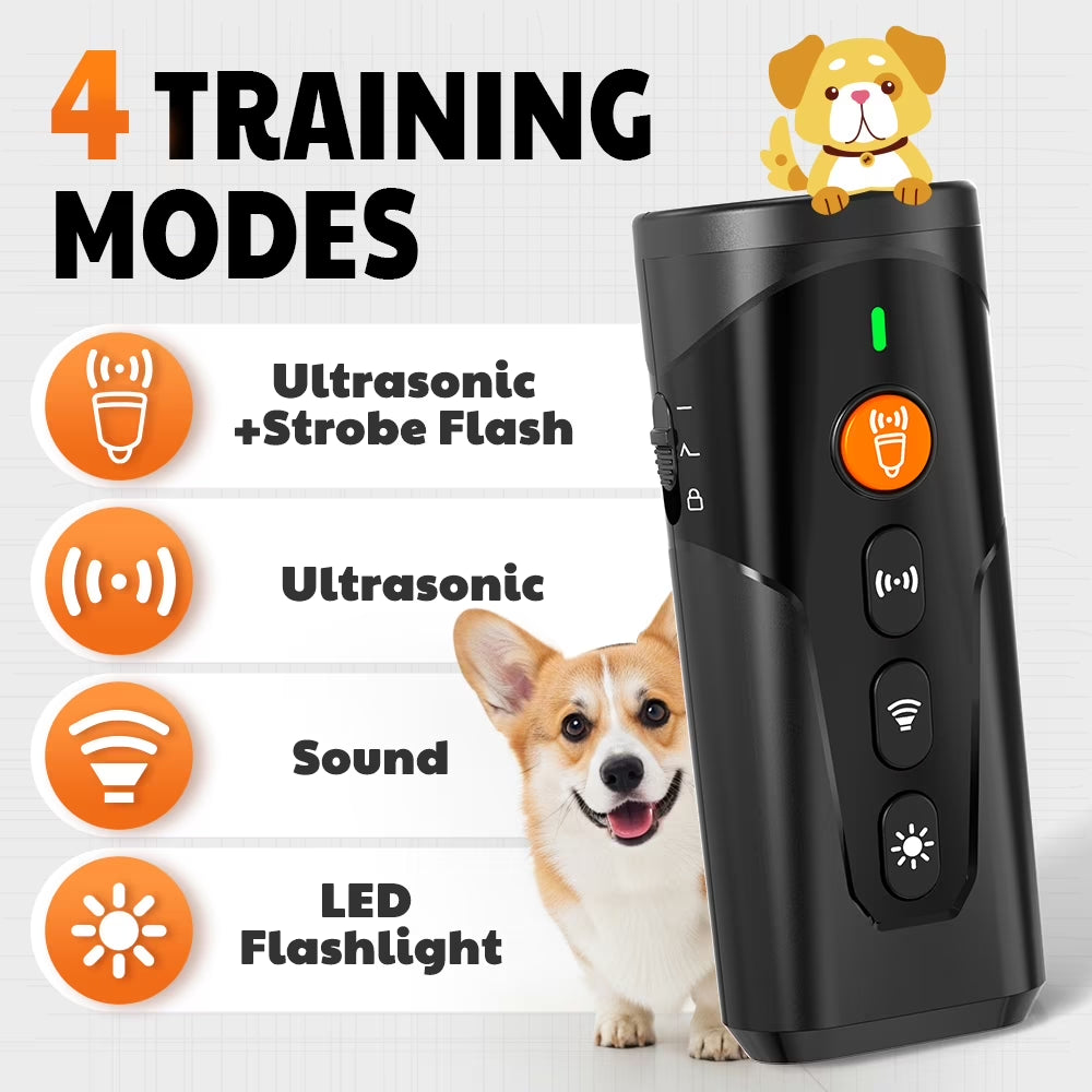Revolutionary Ultrasonic Bark Control Device - The Ultimate Handheld Solution for Training Your Dog and Curbing Bad Behavior